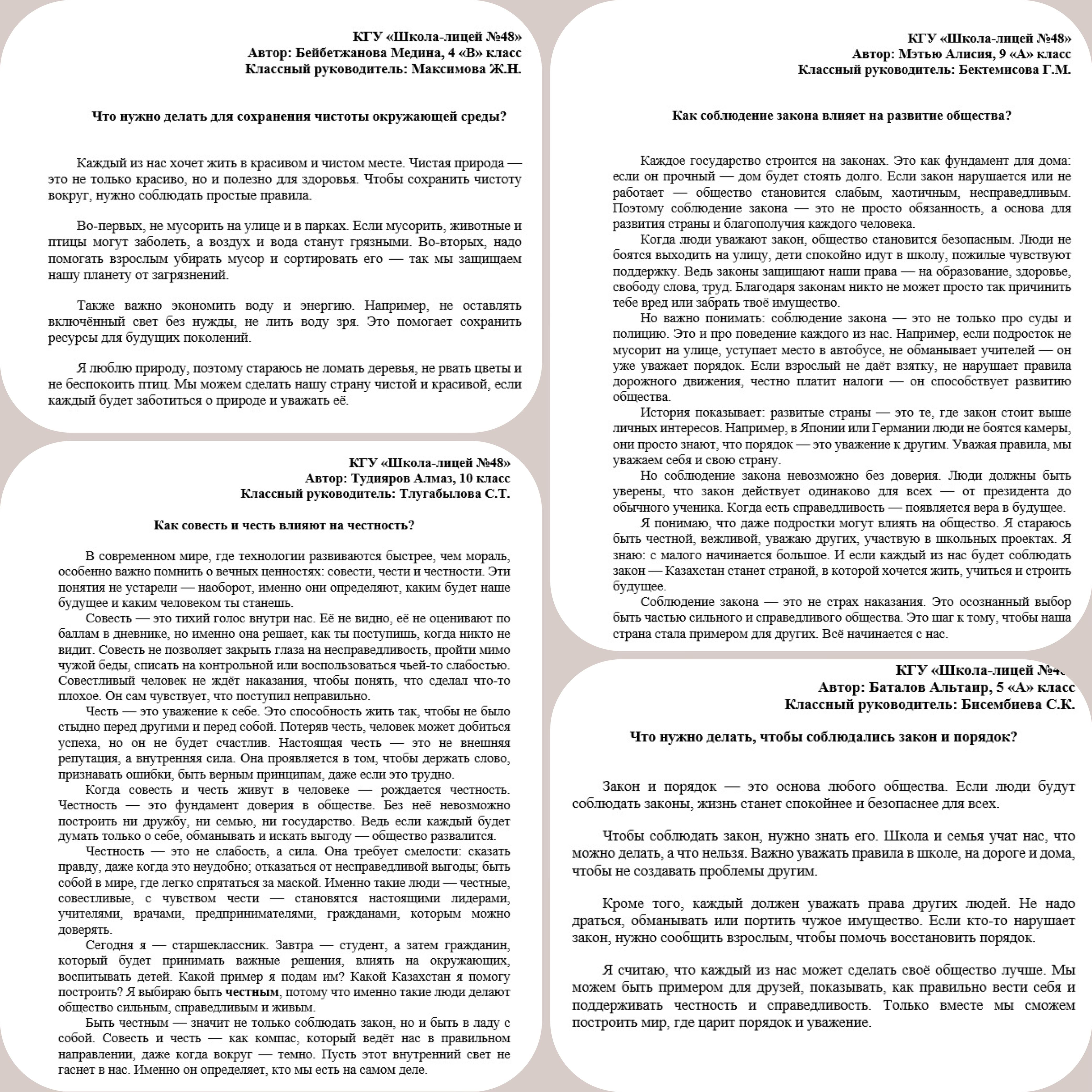 Эссе по разным тематическим направлениям для учащихся всех классов!